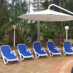 Umbrella surfers paradise 4 mtr PVC White