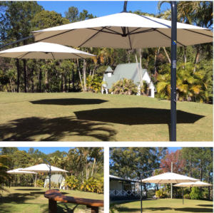 fixed garden umbrellas